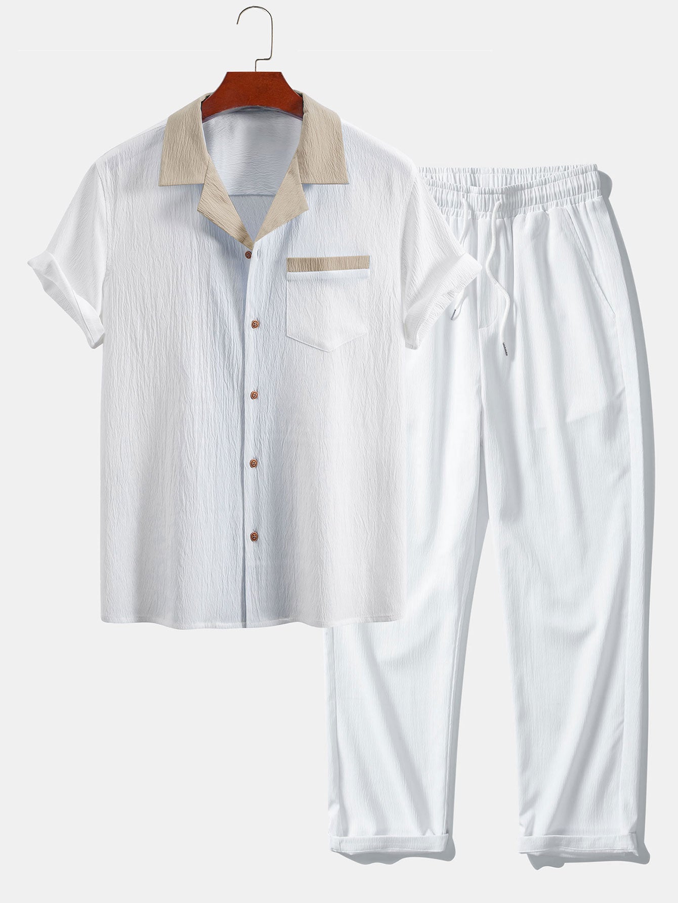 Beige & Blanc / 2XL