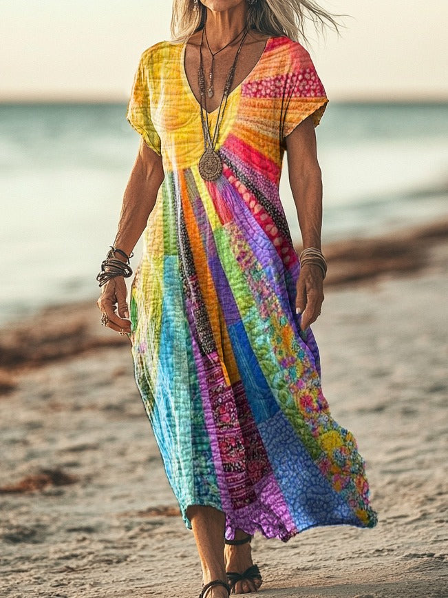 Robe à Manches Courtes / S