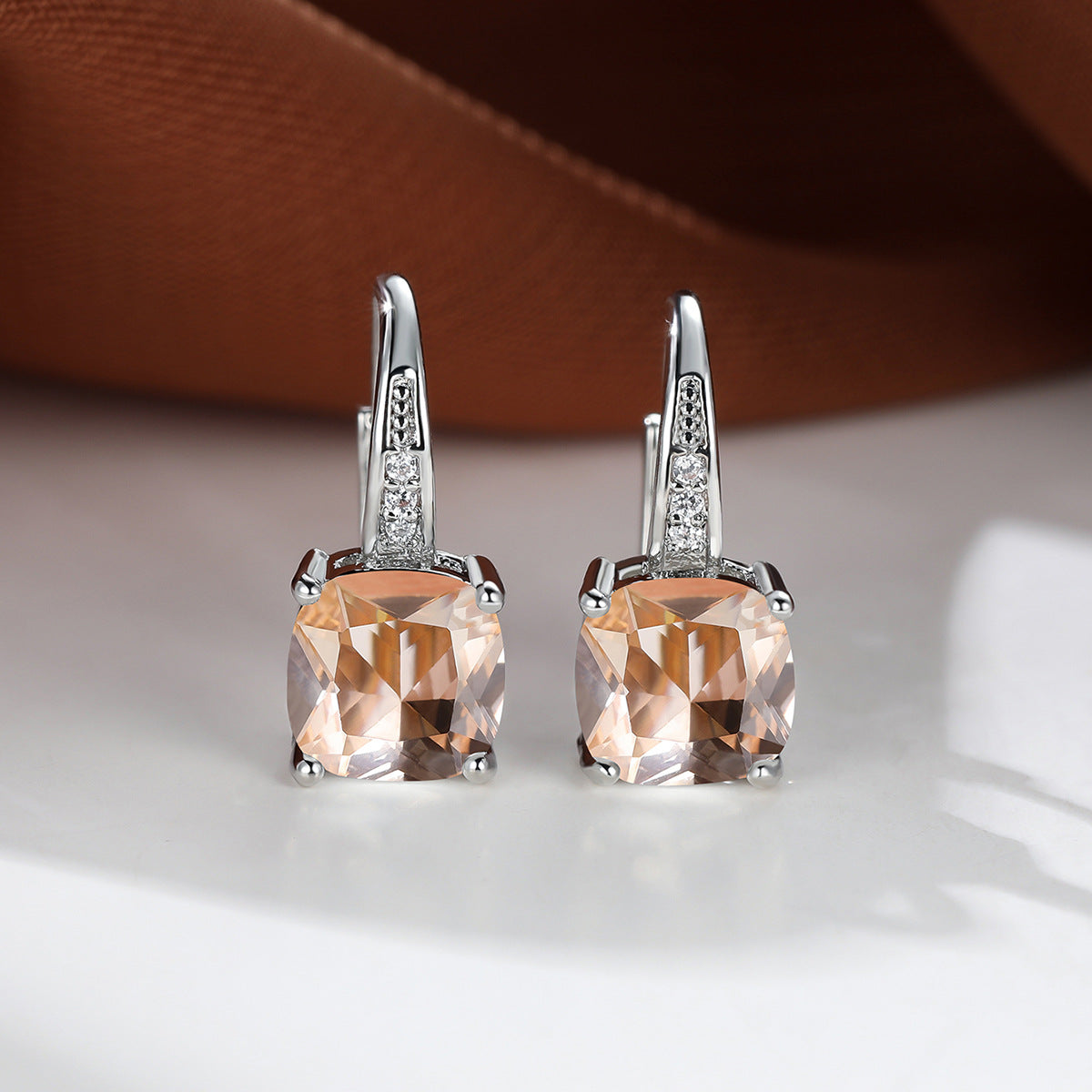 Morganite / Or blanc