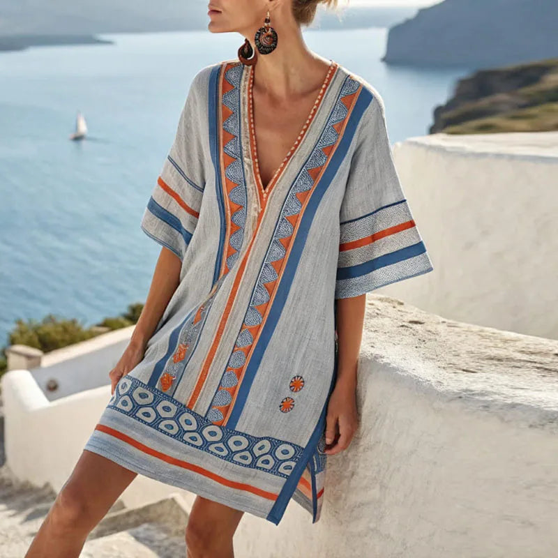 Motif Bleu et Orange / S