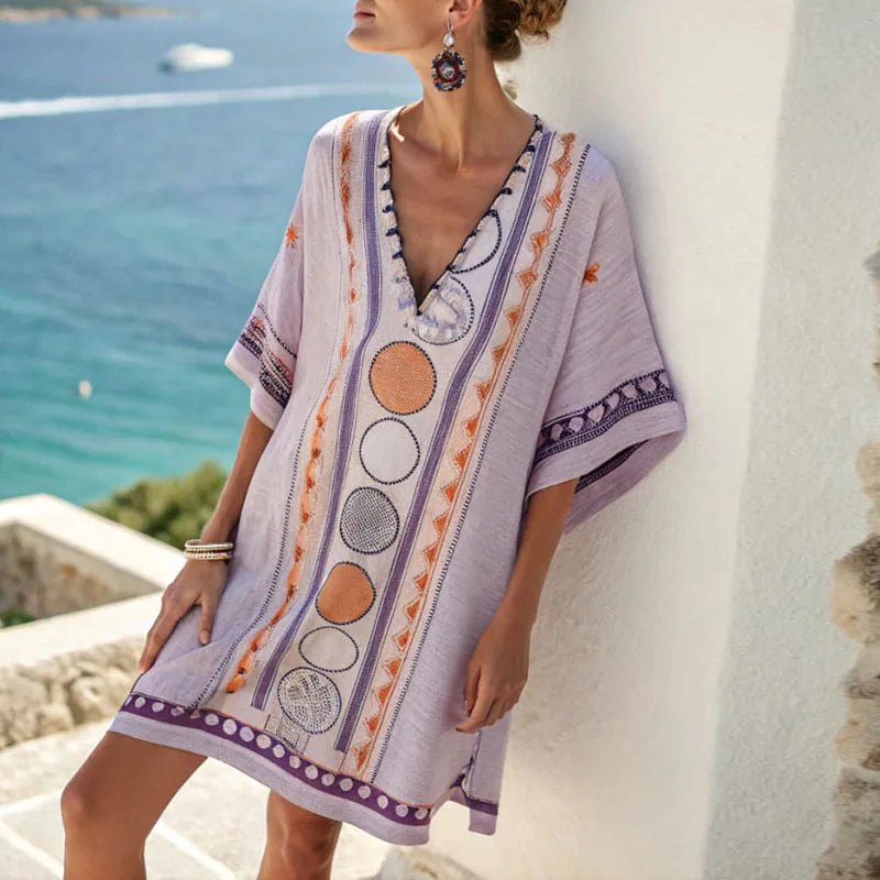 Motif Violet et Orange / S