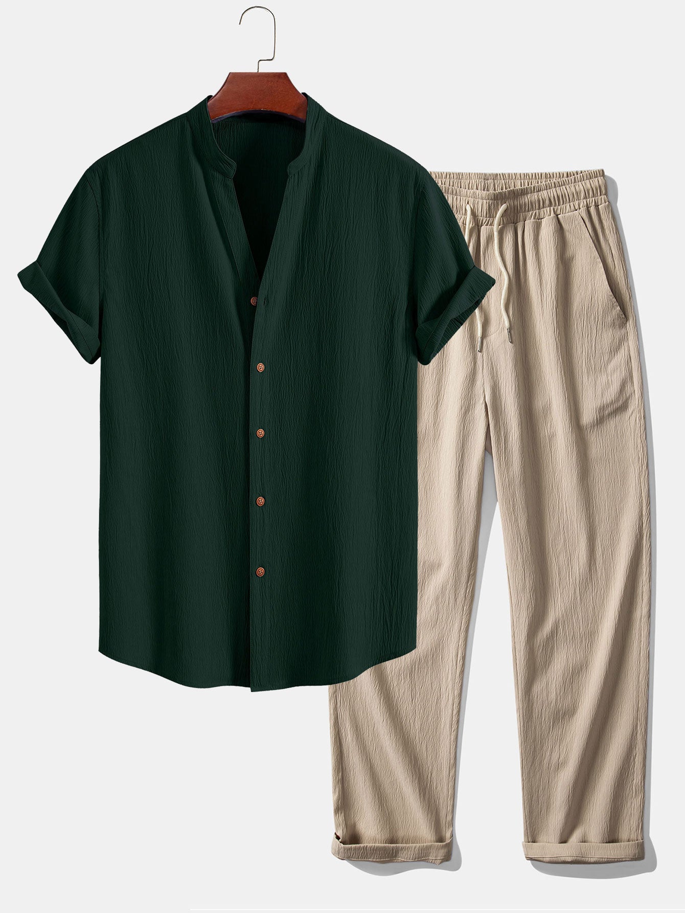 Vert foncé & Beige / S